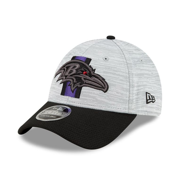 Gorras New Era Nfl Negros - Baltimore Ravens NFL Training 9FORTY Stretch Snap 15329HKSV